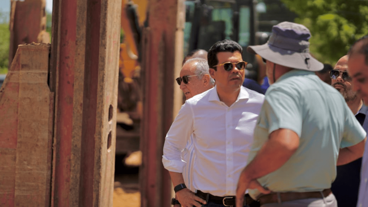 Wellington Arnaud informa avanzan trabajos del alcantarillado sanitario de Mao, provincia&nbsp;Valverde